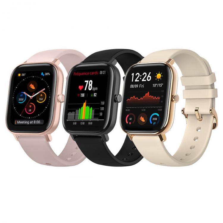 shoptop סלולר ,שעונים חכמים וגדגיטים [bluetooth 5.0]Amazfit GTS 341 PPI AMOLED Screen BT5.0 Wristband GPS+GLONASS Light Weight 5ATM Waterproof Smart Watch
