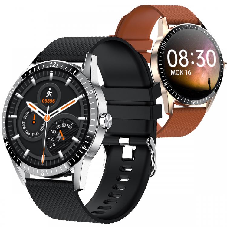 shoptop סלולר ,שעונים חכמים וגדגיטים [bluetooth Calling] Bakeey Y20 Full-touch Screen Heart Rate Blood Pressure Oxygen Monitor Custom Dial Weather Display Smart Watch
