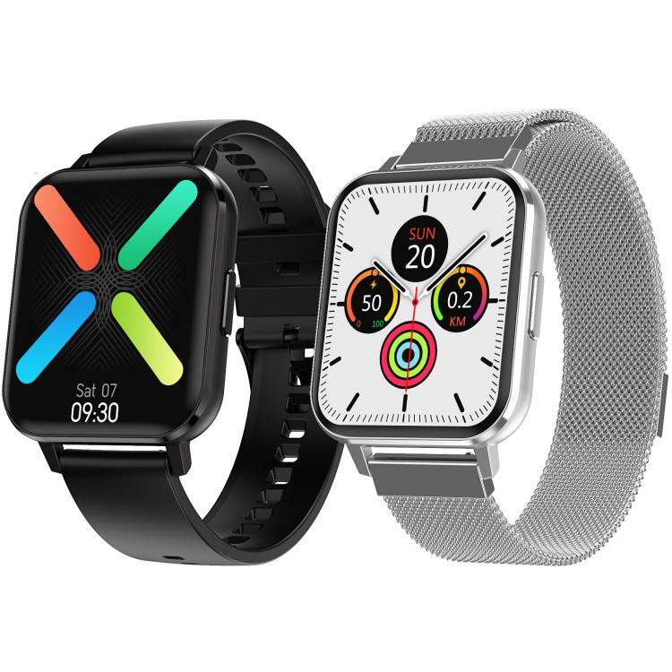 shoptop סלולר ,שעונים חכמים וגדגיטים [Dual Menu Style]DT NO.1 DTX 1.78'' High Resolution Full Touch Screen ECG Heart Rate Blood Pressure Oxygen Monitor Multiple Dial I